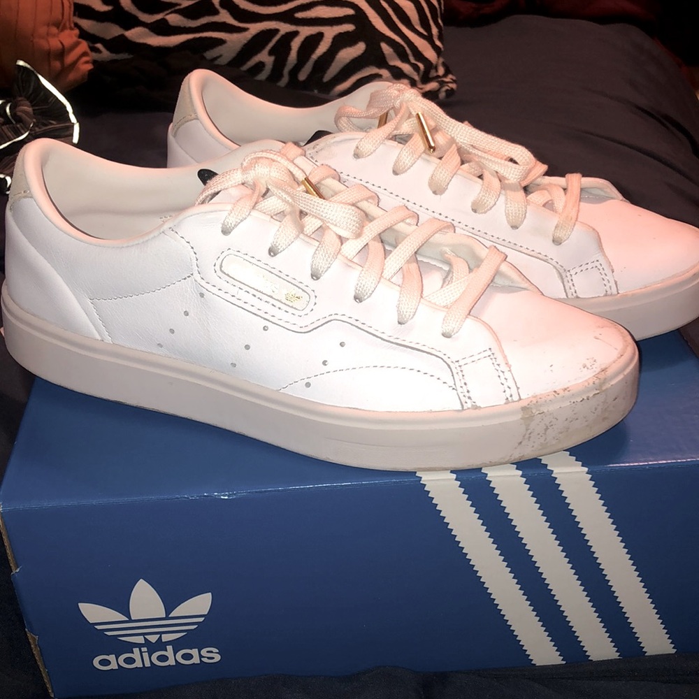 Adidas Cloud White Sleek Shoes